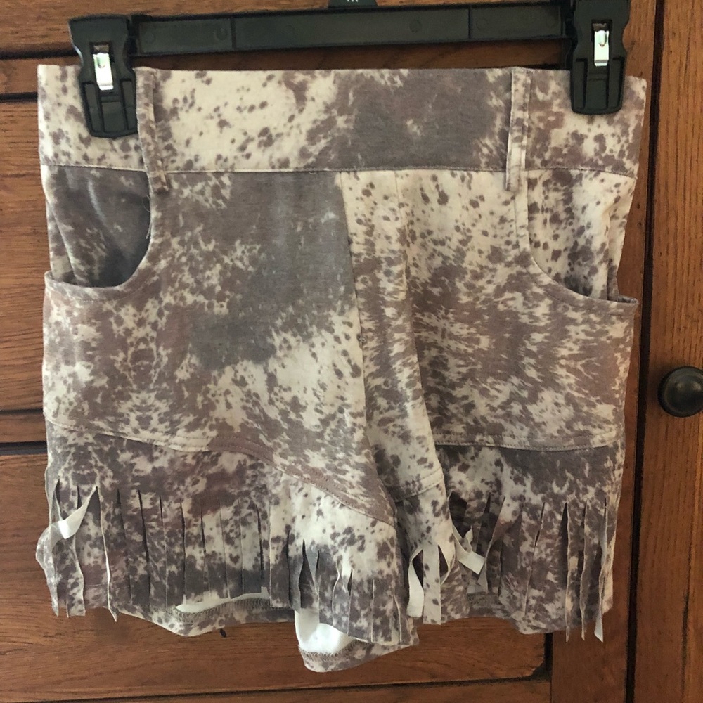 Crazy Train fringe shorts